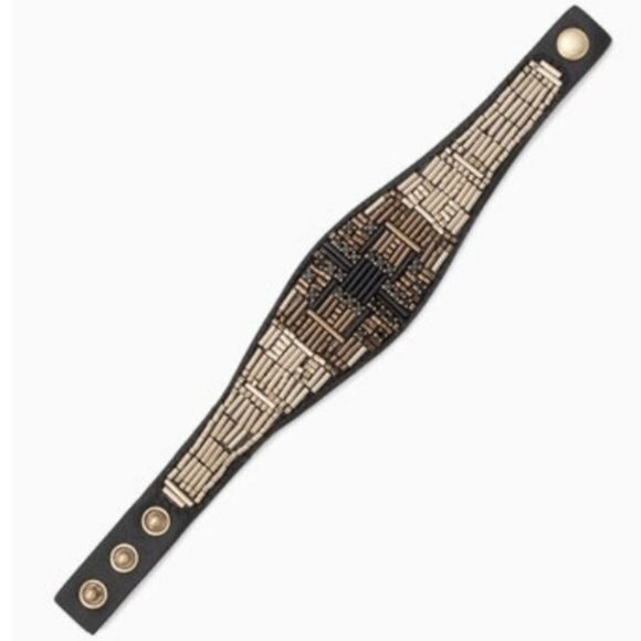 Stella & Dot Jasper Ombré Hand Beaded Cuff Bracelet - Picture 6 of 6